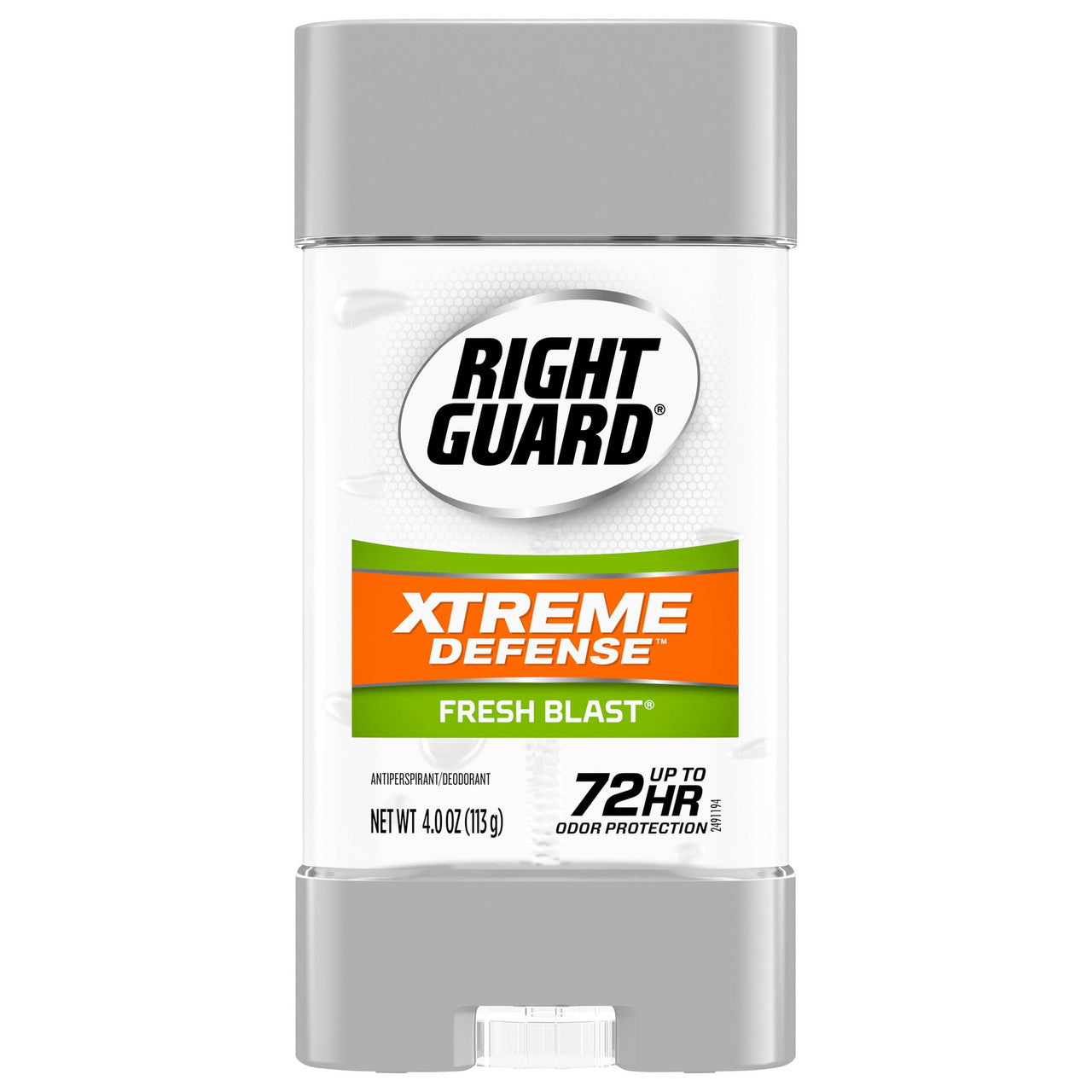 Right Guard Total Defense 5 Power Gel Antiperspirant And Deodorant, Fresh Blast, 4 Oz